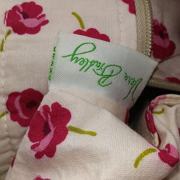 Vera Bradley Make Me Blush On the Go Tote Large Pink Floral Retired - Picture 9 of 10